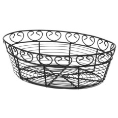 Wire basket for serving the decorative oval bread feeding - Hendi 425879