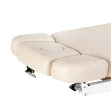 SPA-Liege Sillon Relax Creme mit hellbrauner Basis — Seitenansicht