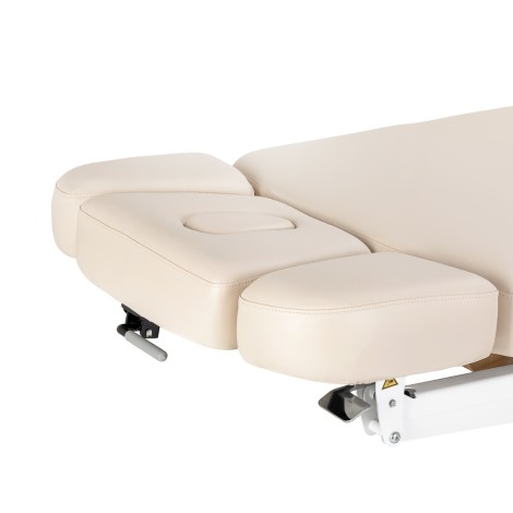 SPA-Liege Sillon Relax Creme mit hellbrauner Basis — Seitenansicht
