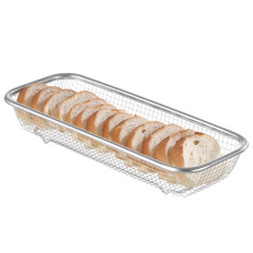Cesto del filo per servire pane pane pane 310x125x55 mm - Hendi 425565