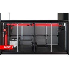 Rood Sea REER Peninsula G2 + S-700 Deluxe Systeem Aquarium Set met een zwarte kast