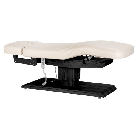 SPA-Liege Sillon Relax Creme mit schwarzer Basis — Seitenansicht