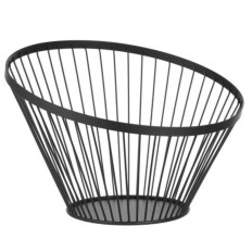Basket bolle wire på frukt svart med et matt belegg onsdag 300 mm - Hendi 427071