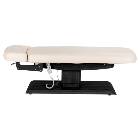 SPA-Liege Sillon Relax Creme mit schwarzer Basis — Seitenansicht