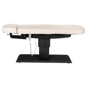 SPA liggestol Sillon Relax creme med sort base — fra siden