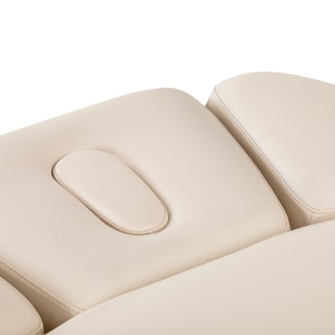 Poltrona SPA Sillon Relax crema con base nera — primo piano della seduta