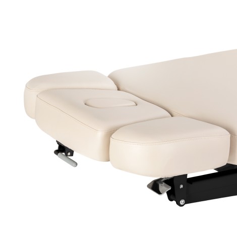 SPA liggestol Sillon Relax creme med sort base — fra siden