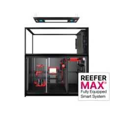 Roter See-Reefer G2 + Halbinsel S-700 Max Aquarium Set mit einem schwarzen Kabinett