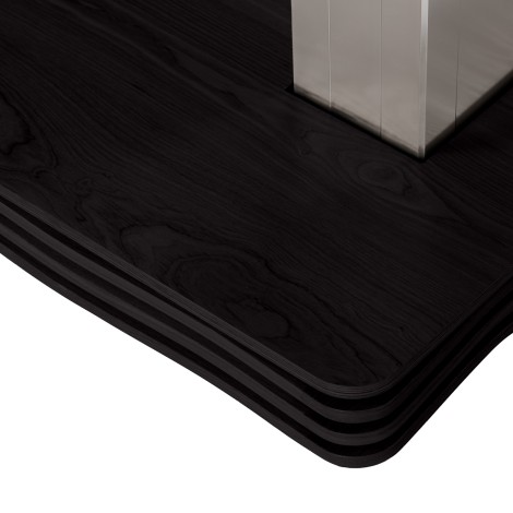 SPA-ligstoel Sillon Comfort crème met zwarte voet — detail basis