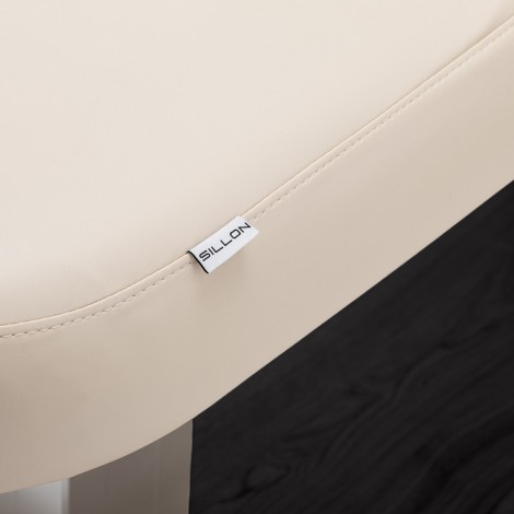 SPA-Liege Sillon Comfort Creme mit schwarzer Basis — Detailaufnahme Oberfläche