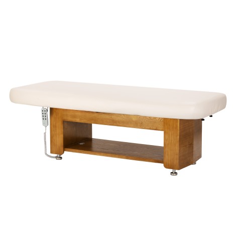 SPA Liege Sillon Leisure elektrisch verstellbar Beige — Seitenansicht