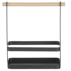 Organisateur de table pour épices avec poignée en bois 23x10x24 cm - Hendi 427040