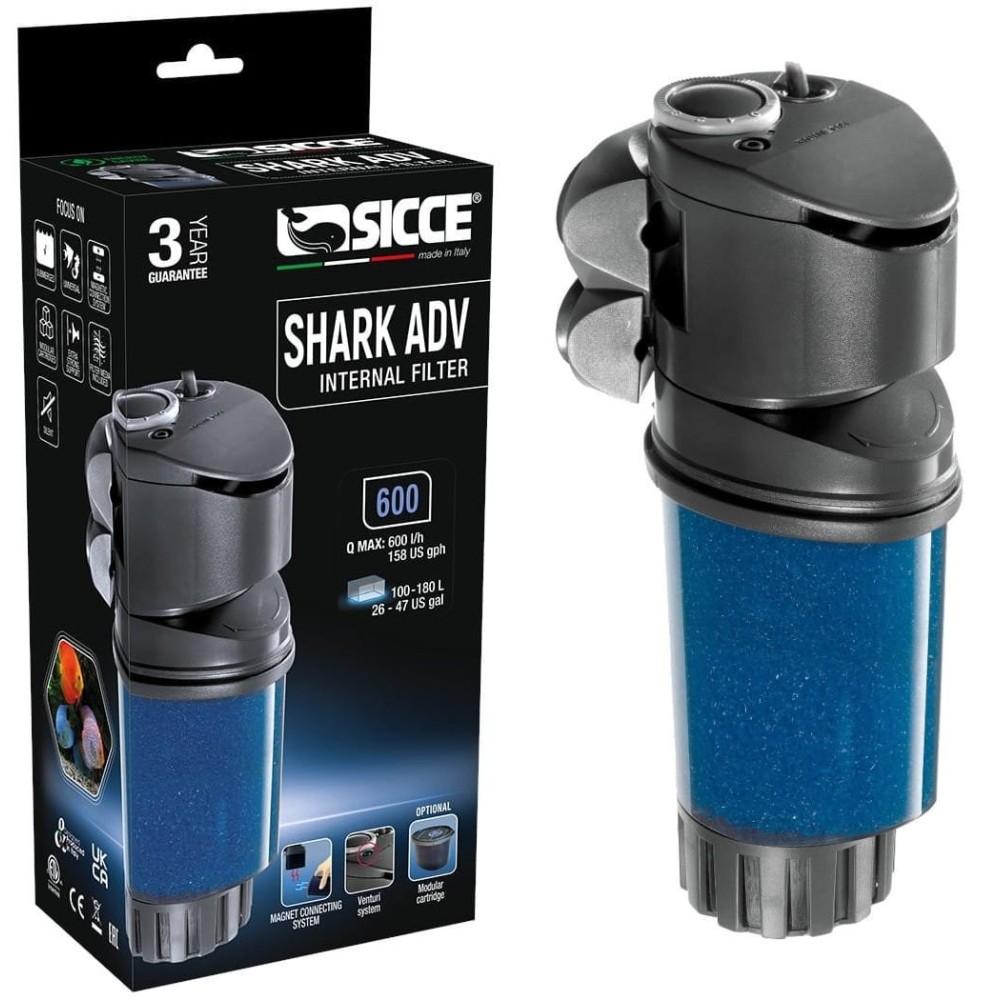 Sicce Shark ADV 600 Internt Filter