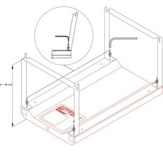 Skylight Hyperbar Nieregulowany Uchwyt Krawędziowy