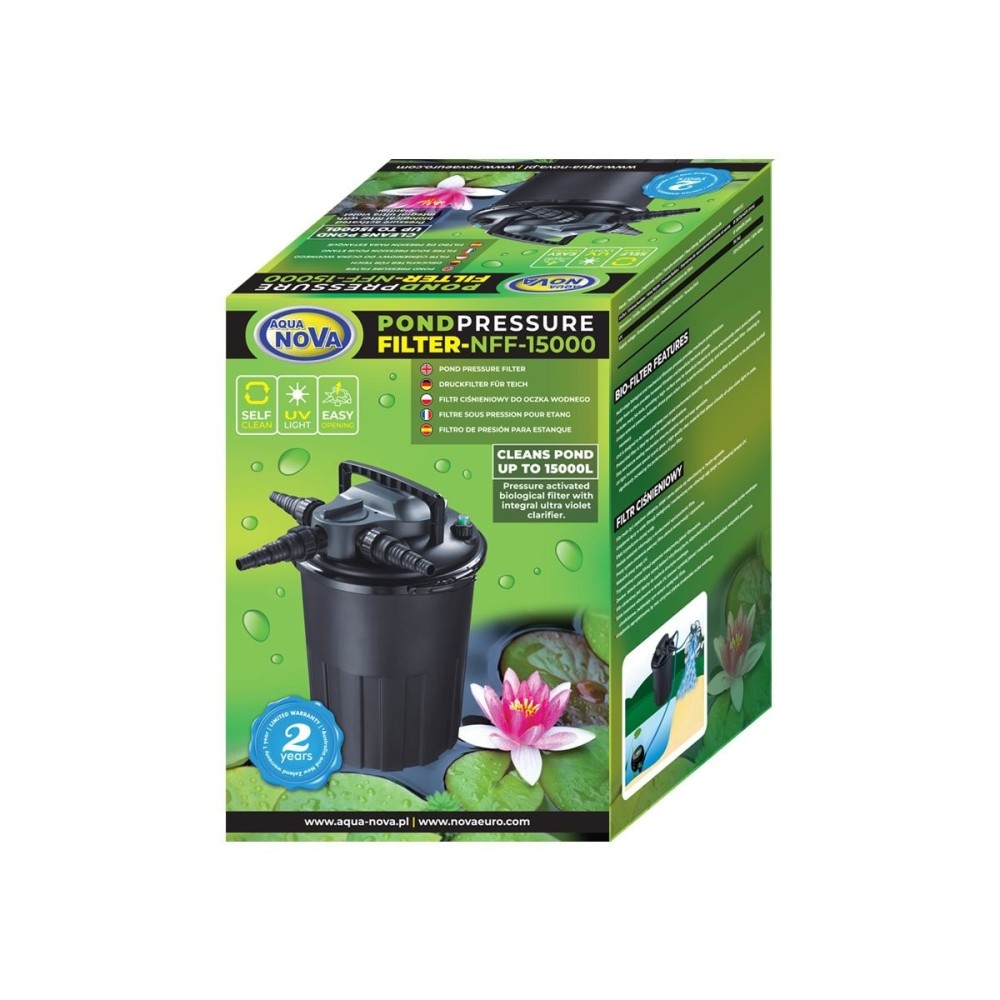 Filtre de pression NFF-15 000 (auto-nettoyant) à 36W UV