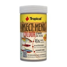 Menu de insetos tropicais cor de grânulos de cor xxs 100ml / 54g