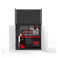 Acquario di Neptunian Cube MP90 Set con un armadietto bianco