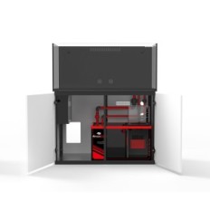 Neptunian Cube MP120 Akvarij set s bijelim ormarićem