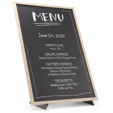 Reklamná doska Menu so základnou podporou 40x60 cm - Hendi 664131