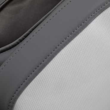 Poltrona massaggiante 3D Sakura Maximus 809 bianco e grigio — primo piano della superficie