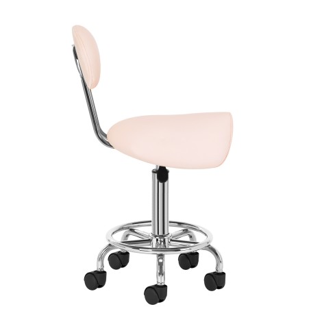 Kosmetikhocker 6001 Pink — Seitenansicht