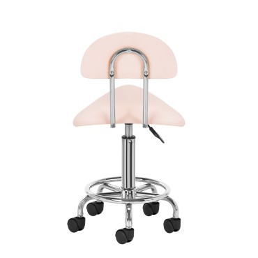 Cosmetische kruk 6001 roze — vooraanzicht