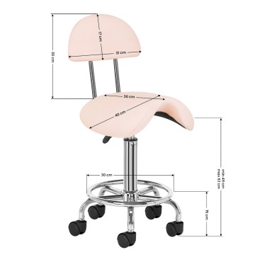 Kozmetični stol 6001 roza