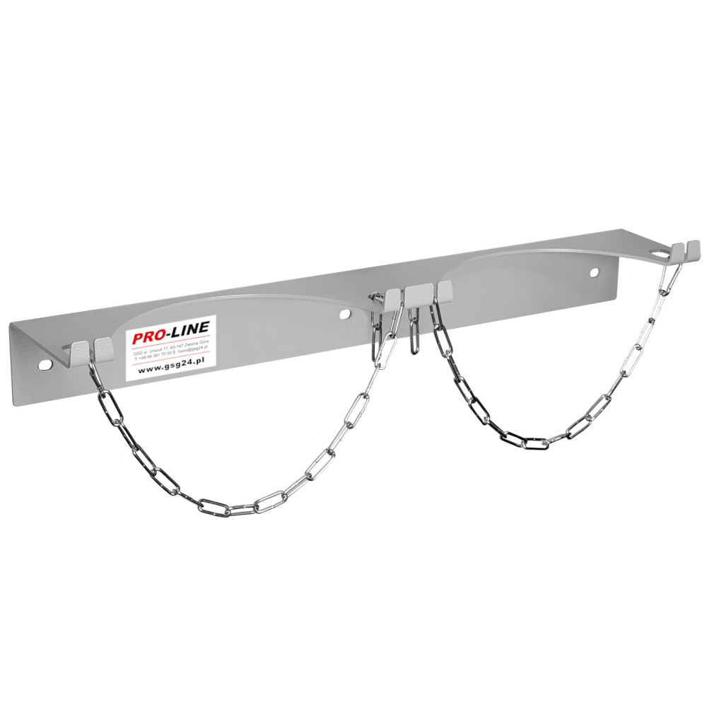 Soporte de pared para 2 botellas de gas max. Miércoles Botella de 250 mm PRO-LINE