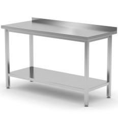 Catering-Tisch mit einem Rack und einem Regal 100x70x85 cm - Hendi 812723