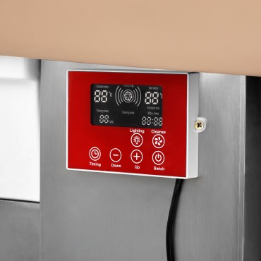 Gabbiano Head Spa 017 Beiges Haarwaschbett mit integrierter Wascheinheit — Detailaufnahme Bedienelemente