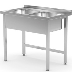 Tabeli töötabel suvila suvila kahe terase klõpsuga keevitatud 100x60x85 cm - Hendi 815007