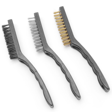 Μπάρμπεκιου ψησίματος BBQ BBQ χάλυβα νάυλον ορείχαλκο σύνολο 3 τεμ. 230 mm - Hendi 525531