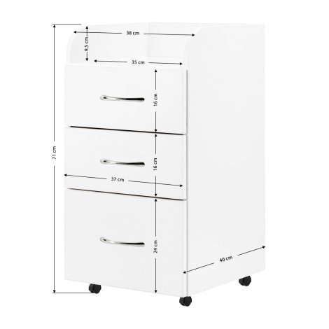 Cabinet Kombi hvid