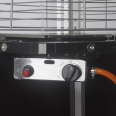 Lampradiator gasradiator tuin voor gas LPG 12,5 kW zeshoek