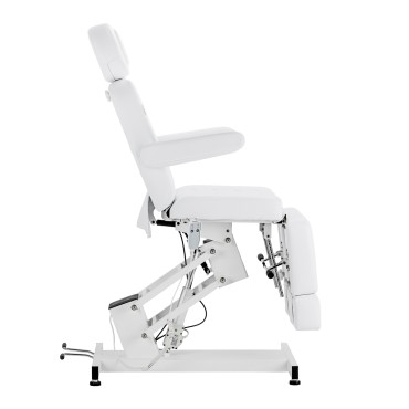 Cadeira elétrica para pedicure Azzurro 706 1 motor branca — vista lateral