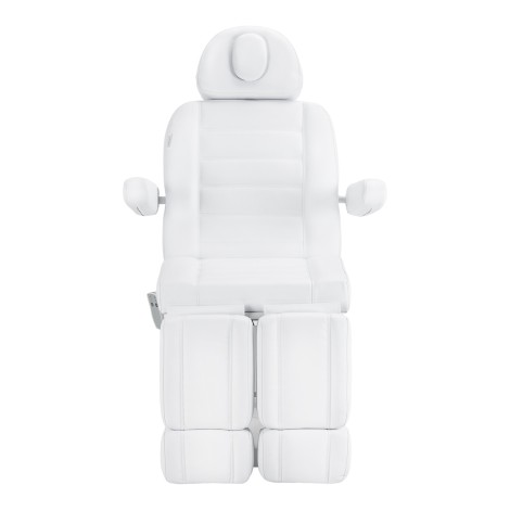 Poltrona pedicure elettrica Azzurro 706 1 motore bianca — vista frontale