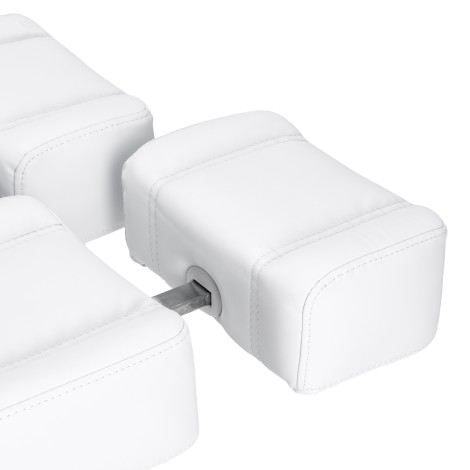 Electric pedicure chair Azzurro 706 1 motor white — close-up of the armrest