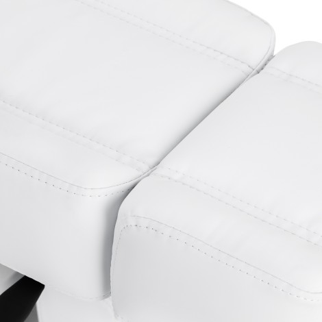 El-pedicurestol Azzurro 706 1 motor hvid — nærbillede af sæde