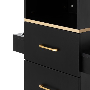 Poste de coiffure TOTEM GOLD — gros plan poignée