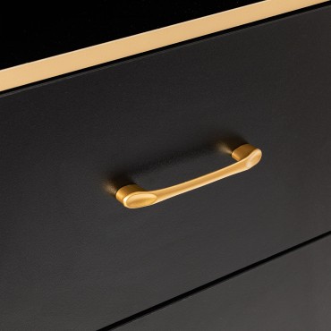 Poste de coiffure TOTEM GOLD — gros plan poignée