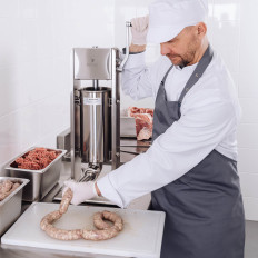 Stipker polnilo pomlad za klobase navpično roko 5 l + 4 leje