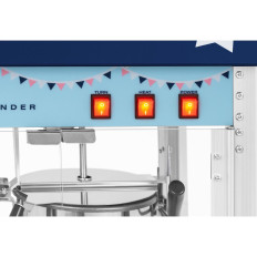 Kone automaattinen popcorn sisäänvedettävä laite Retro Teflon 1600 5-6 kg / h - sininen