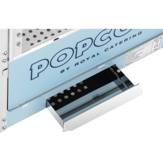 Μηχανή αυτόματης συσκευής αναστροφής Popcorn Retro Teflon 1600 σε 5-6 kg / h - μπλε