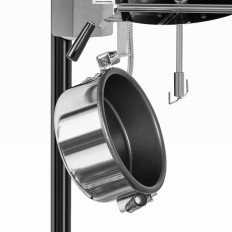 Maskin Automat Machine för popcorn Retro Teflon 1600 i 5-6 kg / h - svart och guld