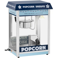 Maskin Automatisk Popcorn Retracting Device Retro Teflon 1600 i 5-6 kg / h - blå