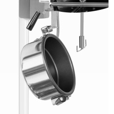 Maskinmaskin Popcorn Machine Retro Teflon 1600 i 5-6 kg / h - Vit och guld