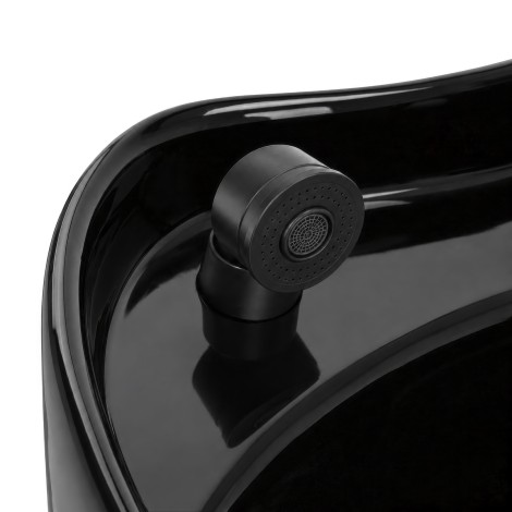 Hair salon vaskestation Hair System Duplex Noir — nærbillede af overflade