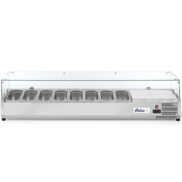 Superação de resfriamento vidrado com um site 8 x GN 1/4 - Hendi 232927