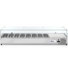 Nadstawa réfrigérée vitrée avec vitrine 8 x GN 1/4 - Hendi 232927