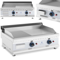 Gasgrill Dual Smooth-Wicked Aardgas 0,02 Bar 74,5 x 40 cm 2 x 3100 W